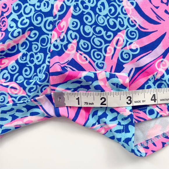 NWT Lilly Pulitzer Cyla Romper in Borealis Blue Tropic Down Low Size Large - Picture 15 of 15